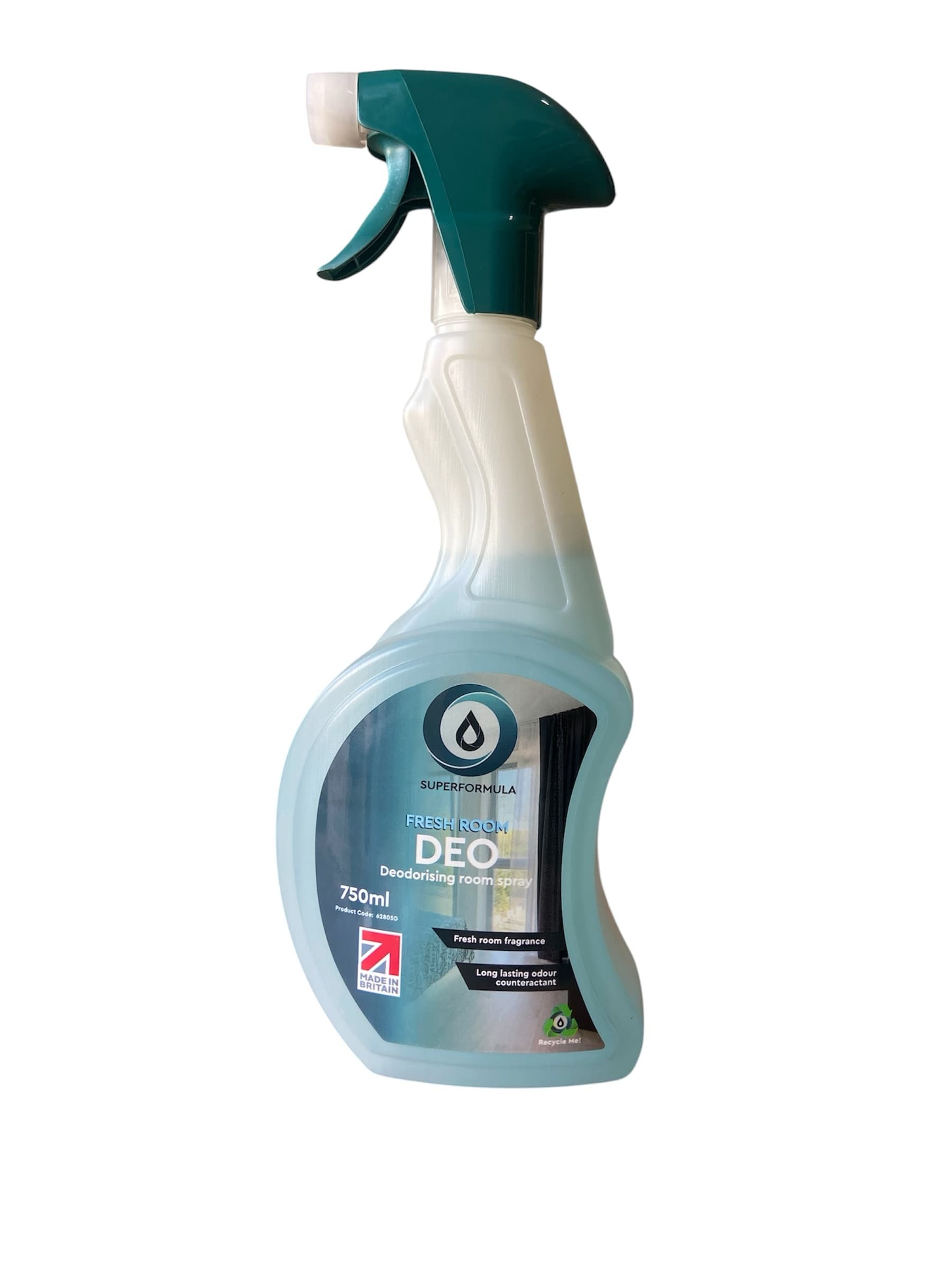 Deodorising room spray for long-lasting freshness in commercial spaces.