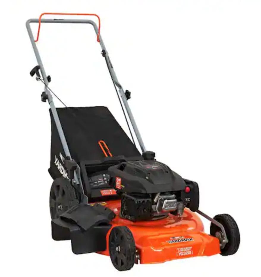 Yardmax gas-powered walk-behind lawn mower for rent in Accra, Ghana